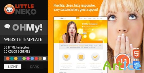 ThemeForest - OHMY! HTML5, CSS3, Bootstrap website template v1.2