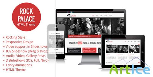 ThemeForest - Rock Palace - a Responsive Music HTML Theme - RIP