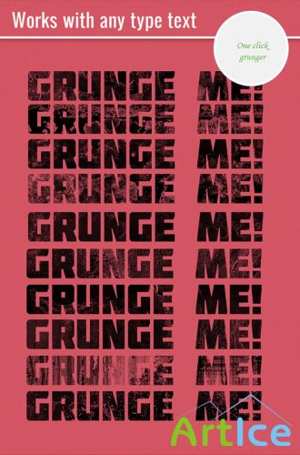 Grunge PS Text Style Set 1