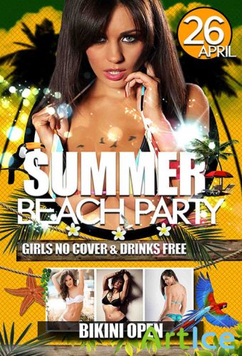 PSD Source - Summer Beach Party Flyer