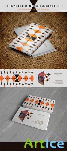 Fashion Triangle - PSD Busines Cards Sources