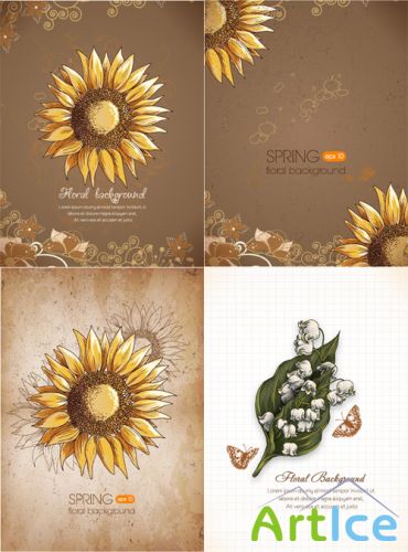 Spring Vector Backgrounds 5