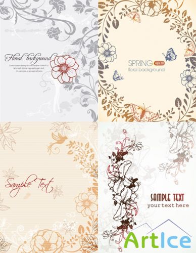 Spring Vector Backgrounds 5