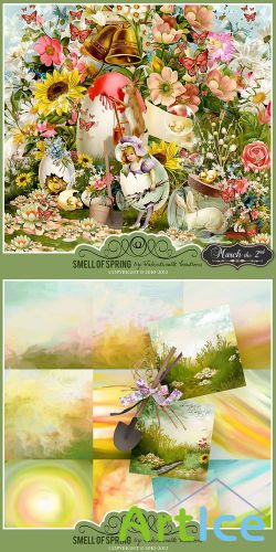 Scrap Set - Smell of Spring PNG and JPG Files