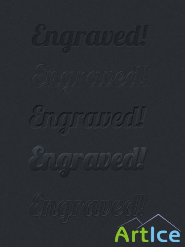 Designtnt - Engraved Text Effects and Styles for Photoshop
