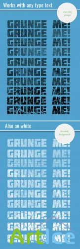 Designtnt - Grunge Text Styles Set 2