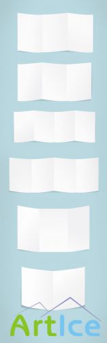 Designtnt - Folded Paper Vector Set
