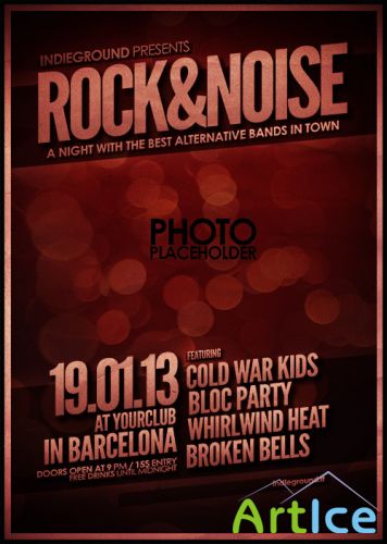 PSD Source - Rock Gig Poster