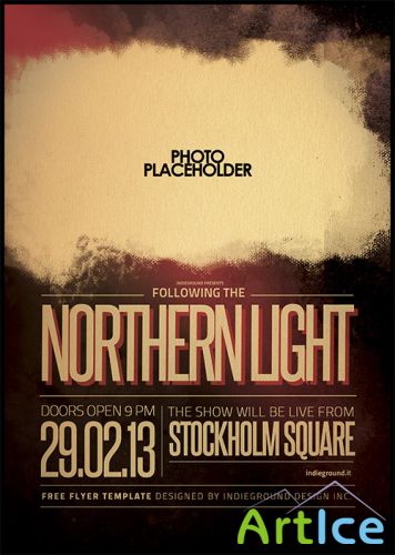 PSD Source - Northern Light Poster