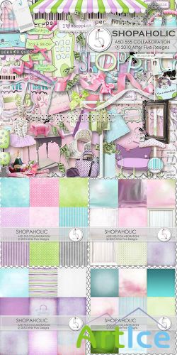 Scrap Set - Shopaholic PNG and JPG Files