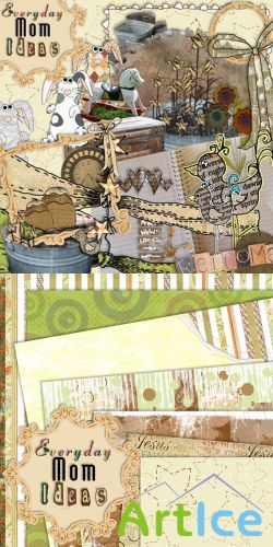 Scrap Set - Cozy cottage PNG and JPG Files