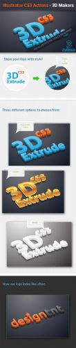 Designtnt - 3D Extruder Vector Action
