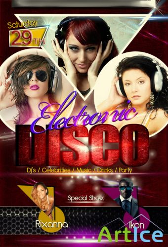 PSD Source - Electro Disco Flyer