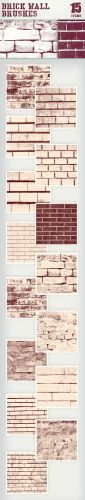 Designtnt - Brick Wall Photoshop Brushes