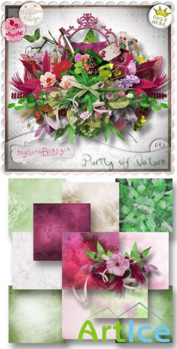 Scrap Set - Purity of Nature PNG and JPG Files