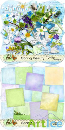 Scrap Set - Spring Beauty PNG and JPG Files
