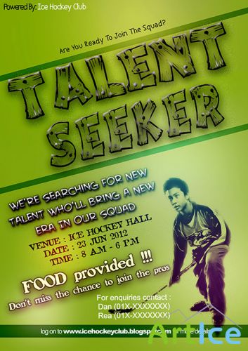 PSD Source - Talent Seeker Flyer
