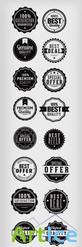 Clean and Modern Vector Badges