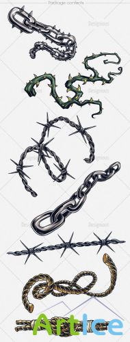 Shackled Vector Cliparts Pack 1