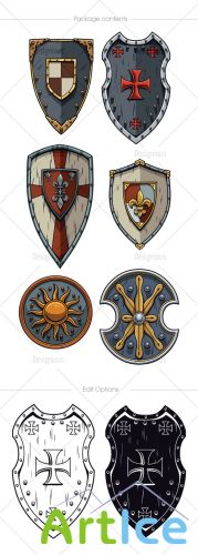 Shields Vector Pack 2