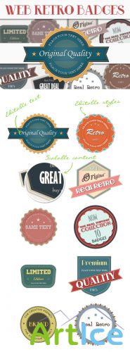 Designtnt - Retro Web Badges