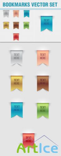 Designtnt - Bookmarks Vector Elements