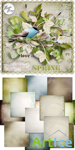 Scrap Set - Spring PNG and JPG Files