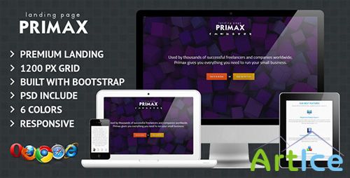 ThemeForest - Primax Business Landing Page - RIP