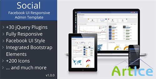 ThemeForest - Social - Metro UI Responsive Admin Template - RIP