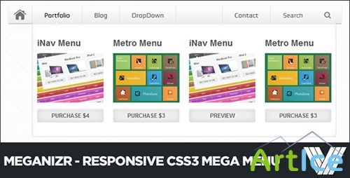 Meganizr - Responsive CSS3 Mega Menu - CodeCanyon