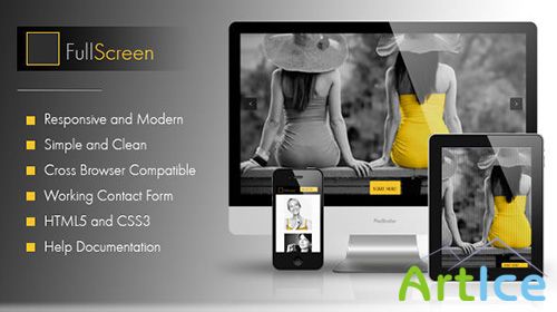 Mojo-Themes - FullScreen - OnePage Responsive HTML Clean and Unique Template - RIP