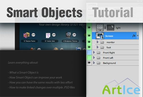 Designtnt - Create Smart Objects in Photoshop