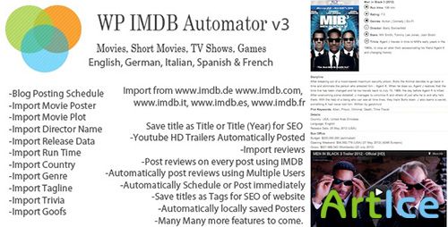 CodeCanyon - WP IMDB Automator Wordpress Plugin - Add-on
