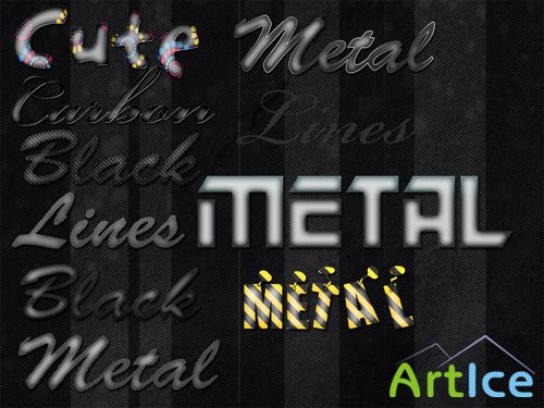 Black Metal Text Styles