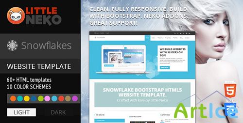 ThemeForest - Snowflake | Responsive Bootstrap Website Template - RIP