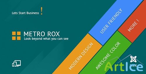 ThemeForest - Metro Rox HTML5 Joomla Metro Multipurpose Template - FULL