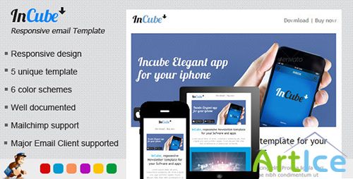 ThemeForest - Incube Responsive HTML Email Template - RIP