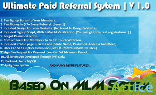 CodeCanyon - Ultimate Paid Referral System v1.0.2