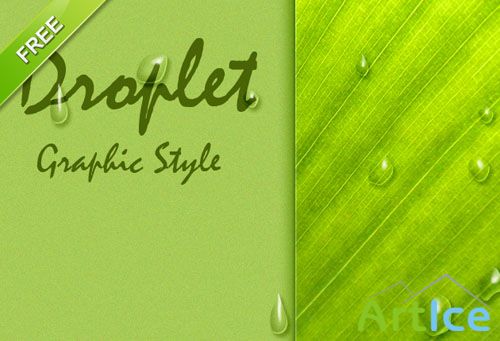 Designtnt - Droplet Photoshop Graphic Style