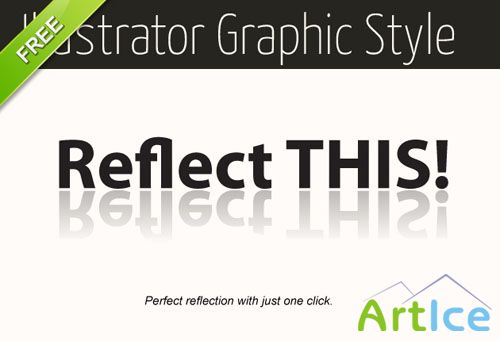 Designtnt - Illustrator Reflection Graphic Style