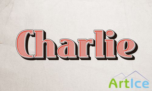 PSD Style - Charlie Text Effect