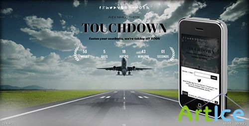 ThemeForest - Touchdown Responsive Coming Soon Page - RIP