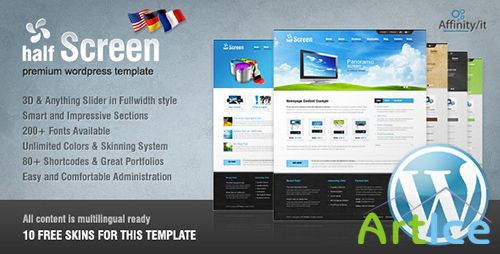 ThemeForest - Halfscreen v1.2 - Premium Corporate & Portfolio WP Theme - FULL