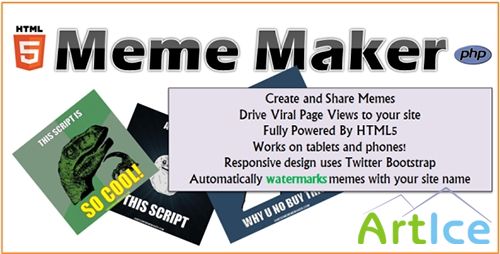 CodeCanyon - HTML5 Meme Maker v1.5 - (Update)