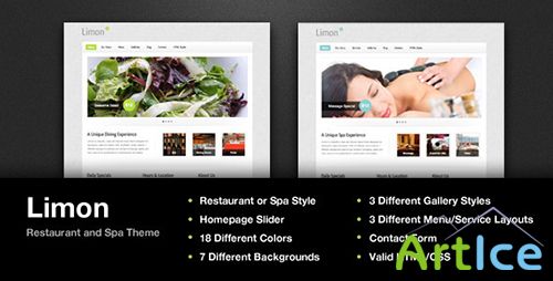 ThemeForest - Limon - A Restaurant and Spa Theme - FULL