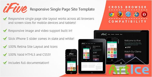 ThemeForest - iFive Responsive Single Page App Site Template - RIP