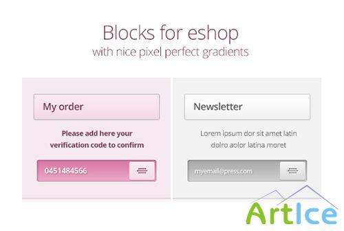 PSD Web Design - Shop Blocks