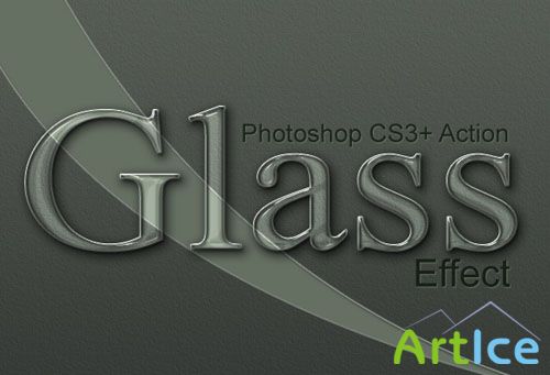 Designtnt - Elegant Glass Effect PS Action