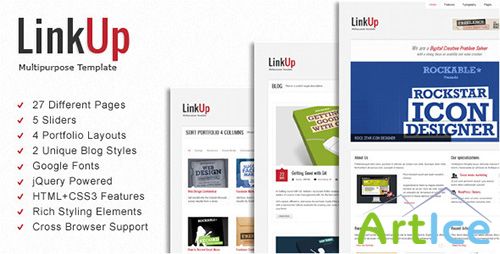 ThemeForest - LinkUp v1.0.2 - Multipurpose HTML Template