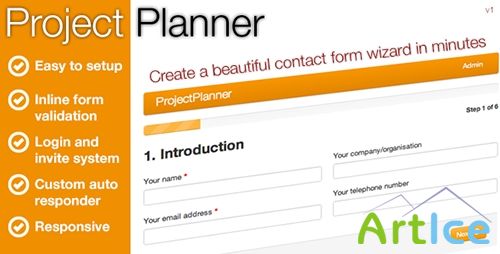 CodeCanyon - ProjectPlanner Contact Form Wizard v1.1